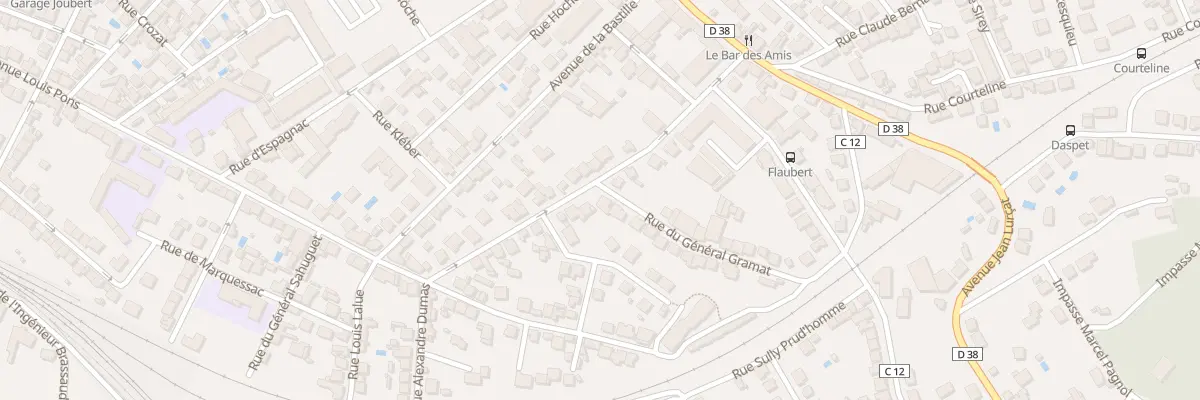 Plan du 13 Rue Gal Desbrulys à Brive-la-Gaillarde