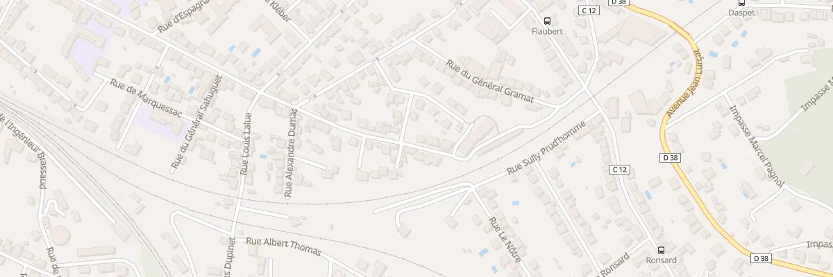 Plan du 25 Rue Marmontel à Brive-la-Gaillarde