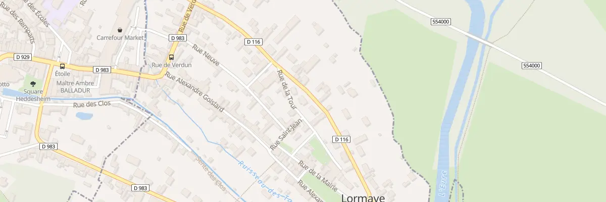 Plan du 24 Rue du Péage à Lormaye