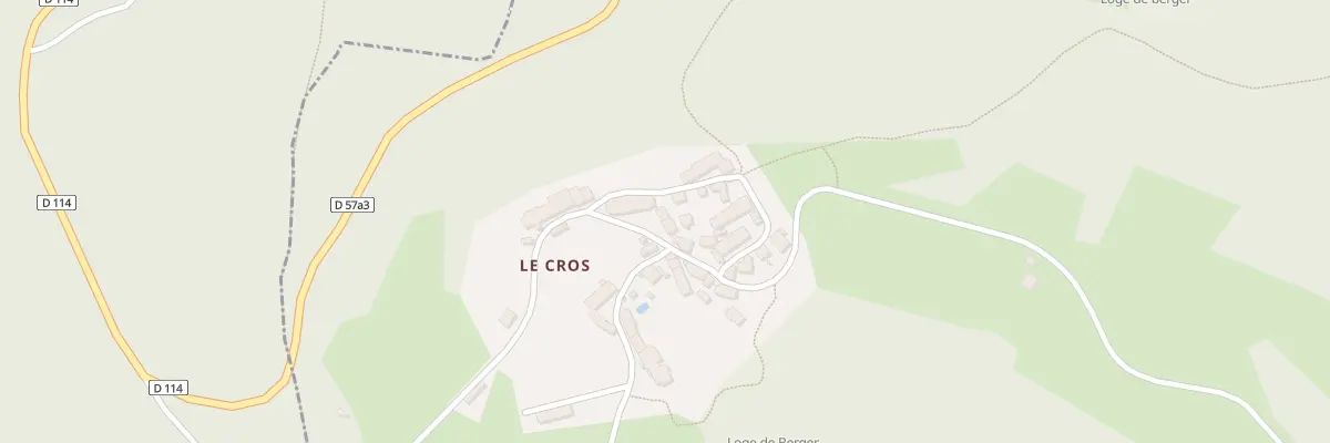 Plan du 10 Le Cros à Saint-Goussaud