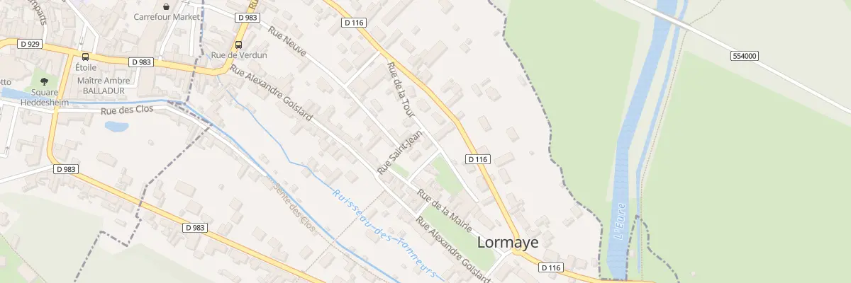 Plan du 1 Rue Saint Jean à Lormaye
