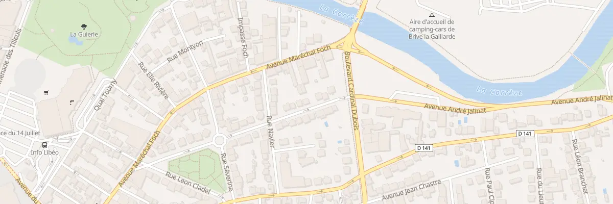 Plan du 33 Rue Benjamin Delessert à Brive-la-Gaillarde