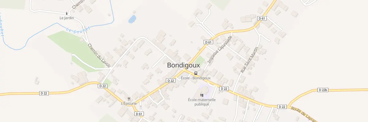 Plan du 29 Rte de Montvalen à Bondigoux