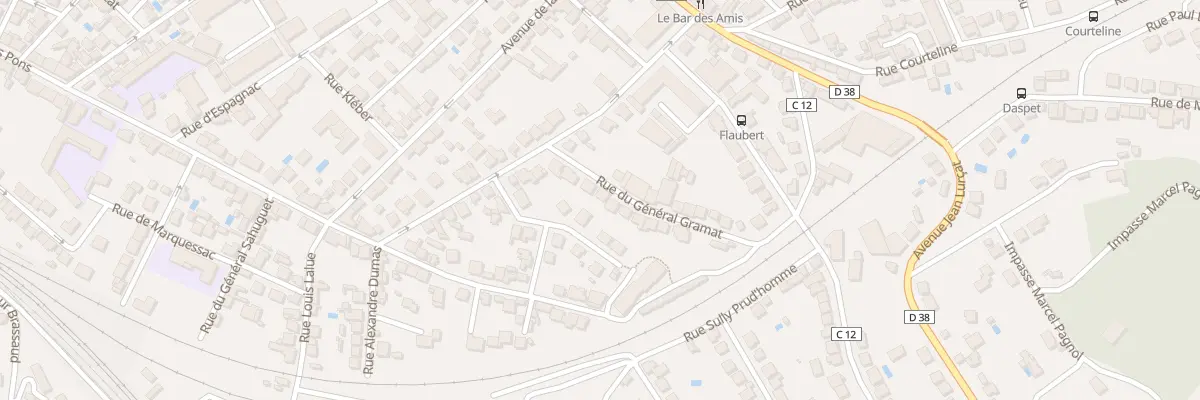 Plan du 8 Rue Gal Gramat à Brive-la-Gaillarde