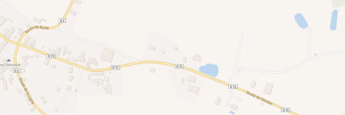 Plan du 21 Rte de Baraize à Bazaiges