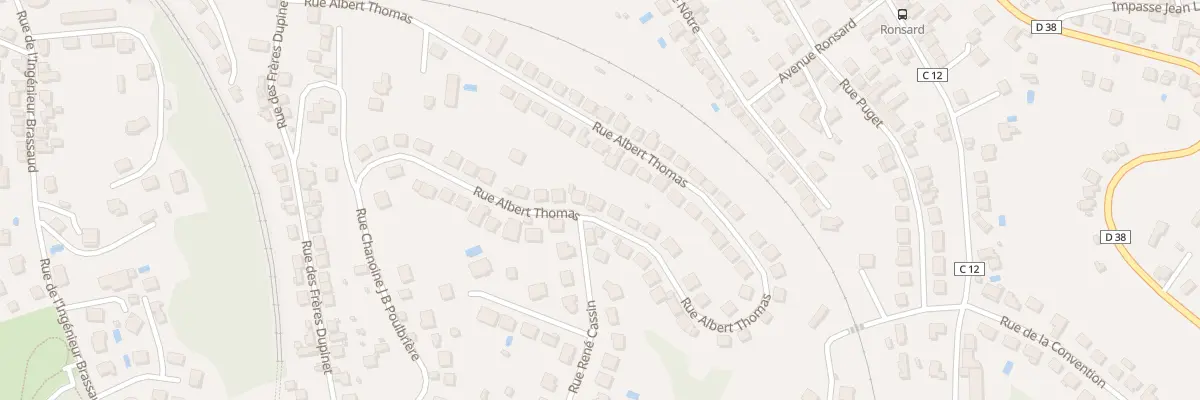 Plan du 72 Rue Albert Thomas à Brive-la-Gaillarde