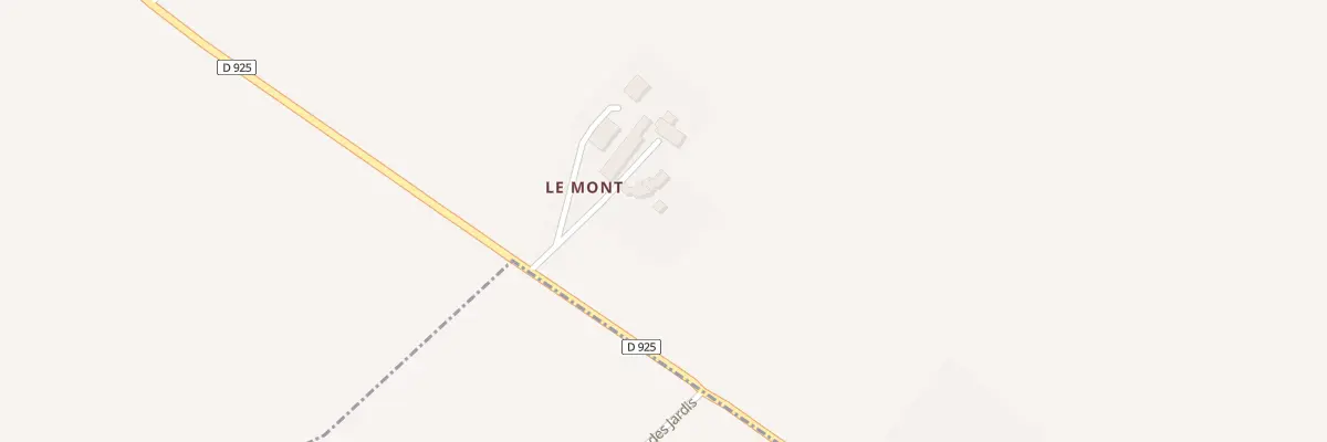 Plan du 1 Le Mont à Villermain