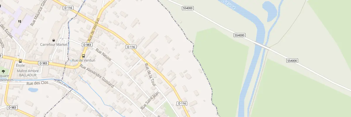 Plan du 25 Rue du Péage à Lormaye
