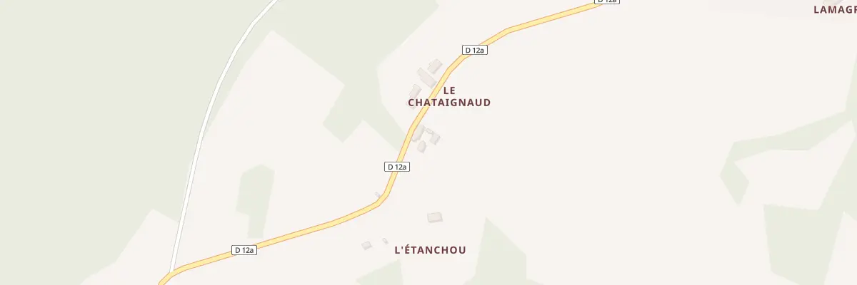 Plan du 5044 Le Chataignaud à Roziers-Saint-Georges
