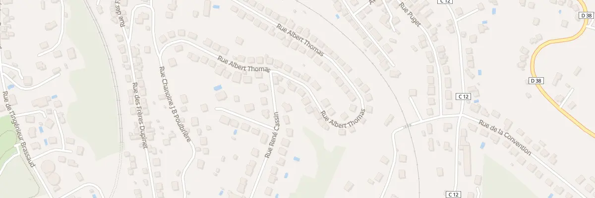 Plan du 55T Rue Albert Thomas à Brive-la-Gaillarde