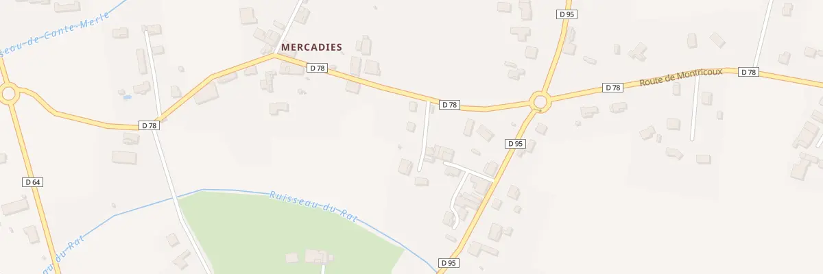 Plan du 139 Rue des Mercadies à Bioule