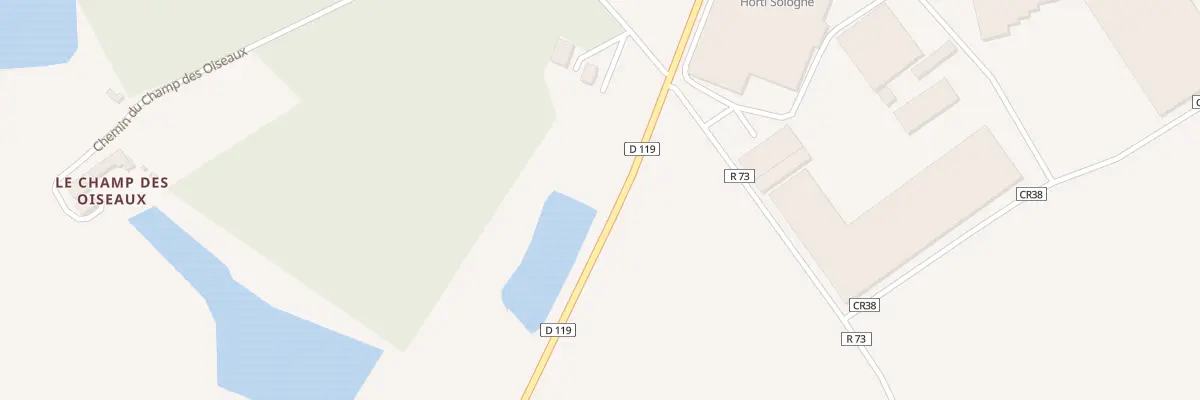 Plan du 280 Les Rottieres à Fontaines-en-Sologne