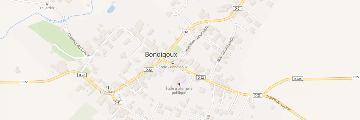 Plan du 23 Imp Lapassade à Bondigoux