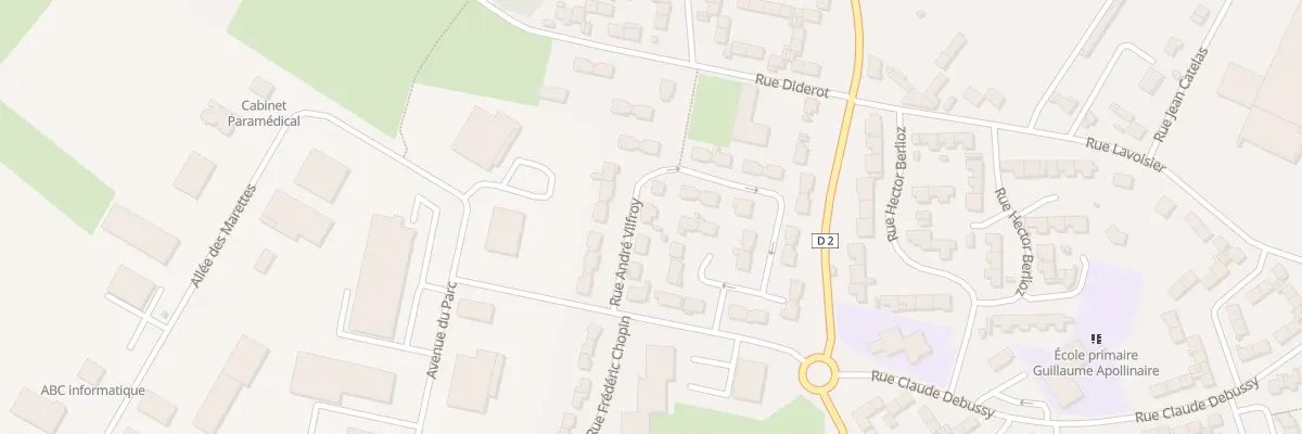 Plan du 21 Rue Andre Vilfroy à Friville-Escarbotin