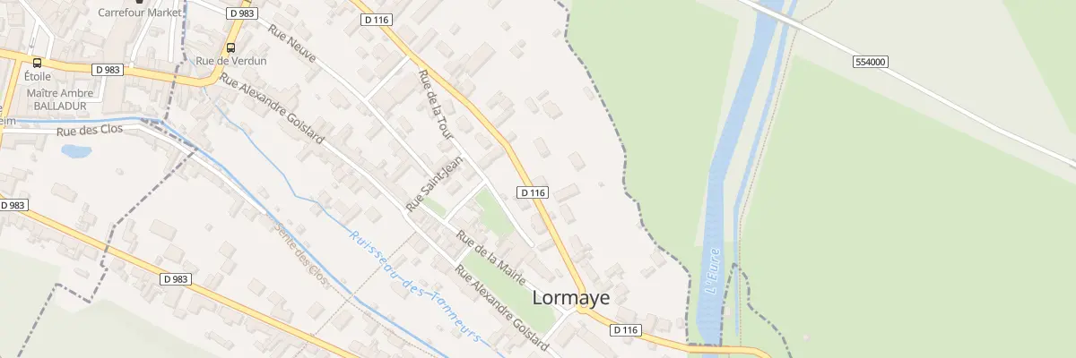 Plan du 37 Rue du Péage à Lormaye