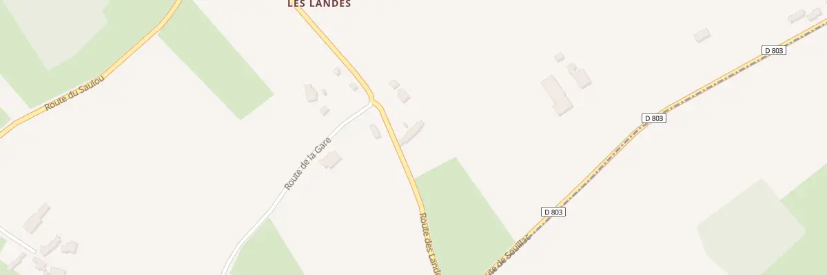 Plan du 5073 Les Landes à Baladou