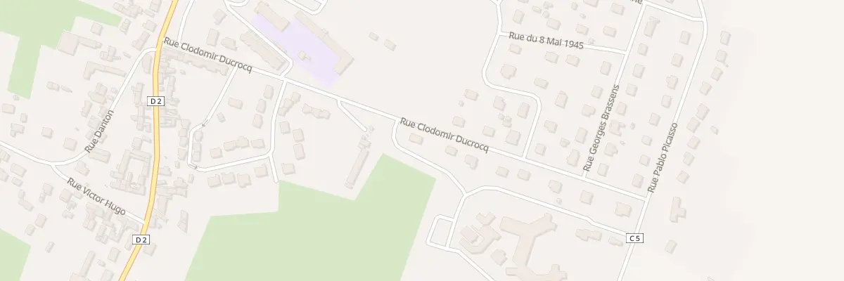 Plan du 8 Rue Clodomir Ducrocq à Woincourt