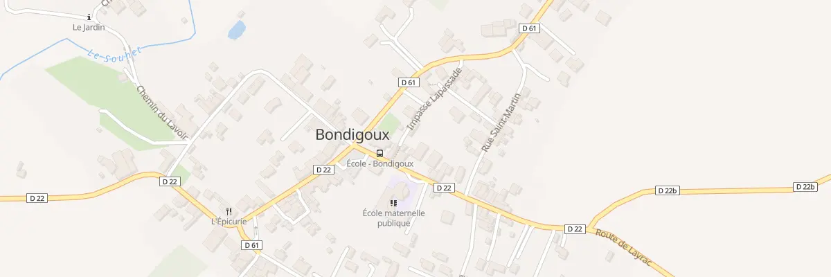 Plan du 55 Rte de Layrac à Bondigoux