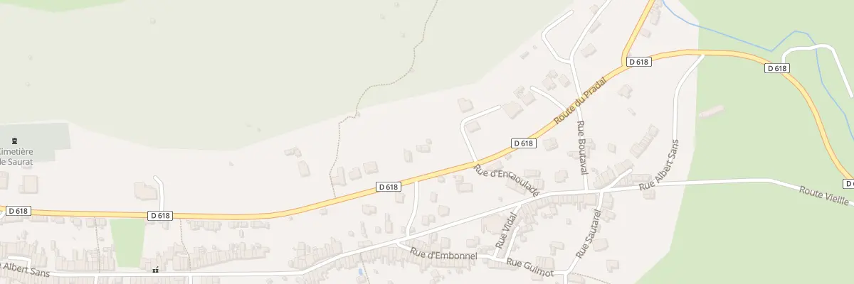 Plan du 379 Pradal à Saurat