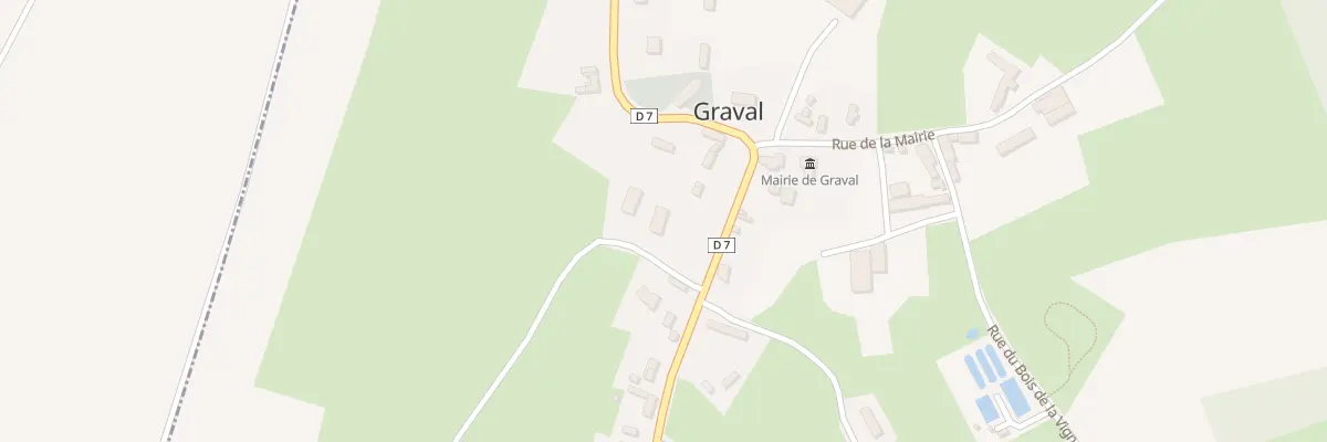 Plan du 1 Le Bourg à Graval