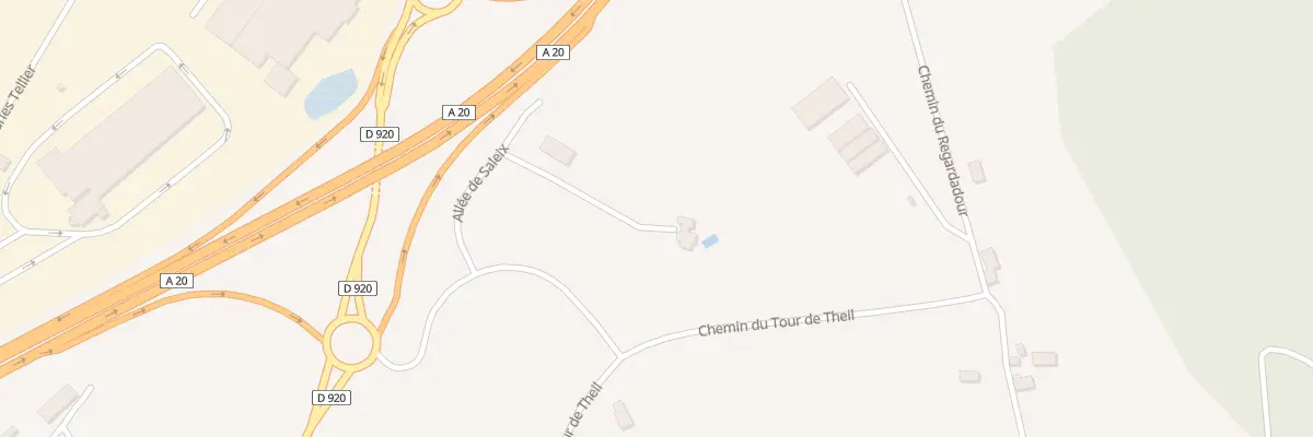 Plan du 5957 Saleix à Donzenac