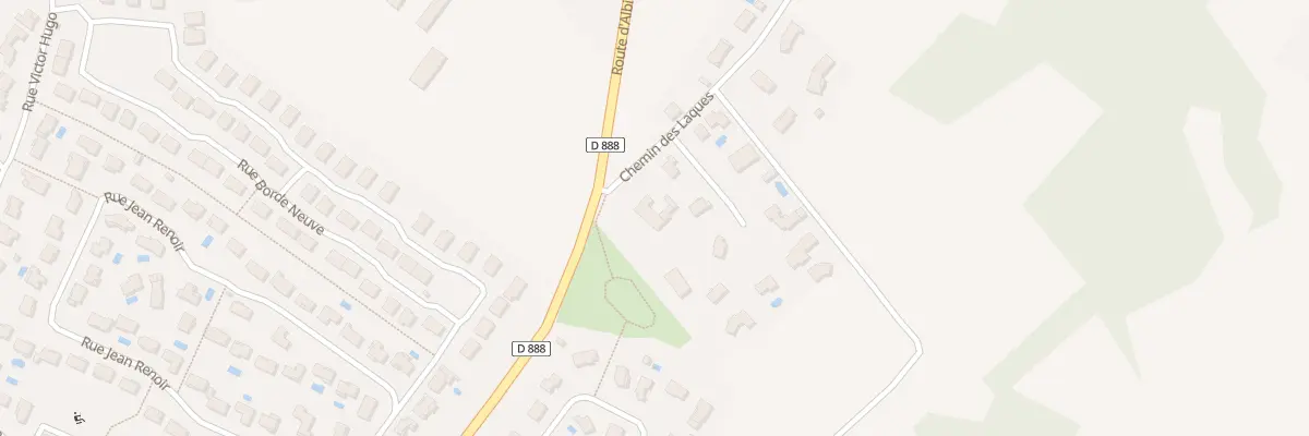 Plan du 2 Che des Laques à Castelmaurou