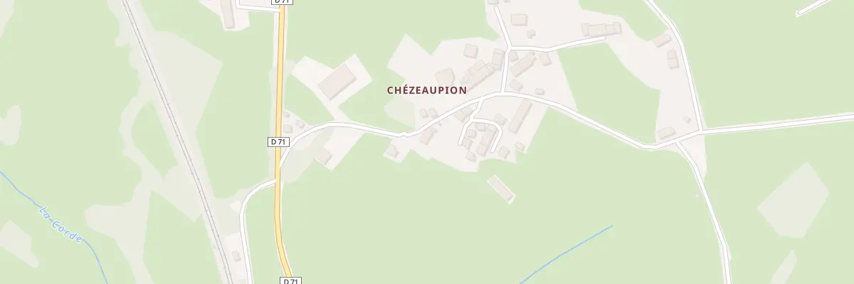 Plan du 19 Chezeaupion à Bazelat
