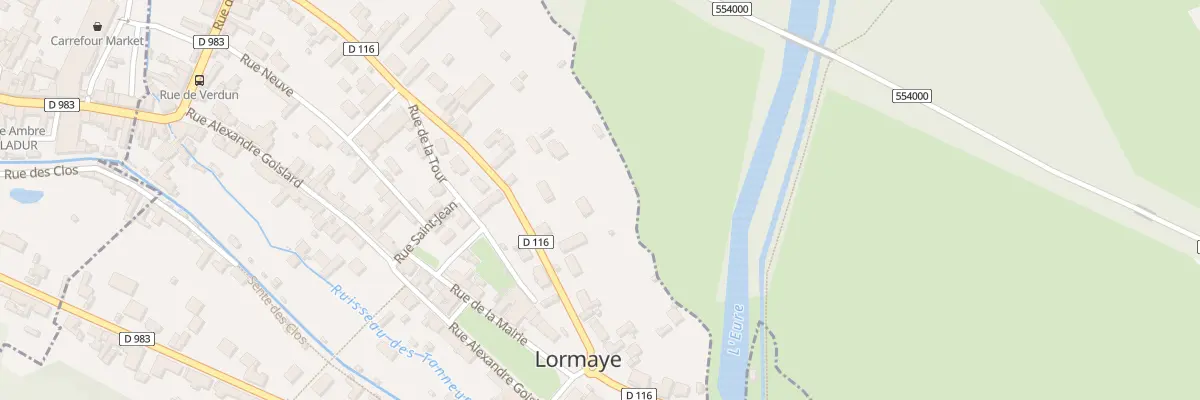 Plan du 39 Rue du Péage à Lormaye