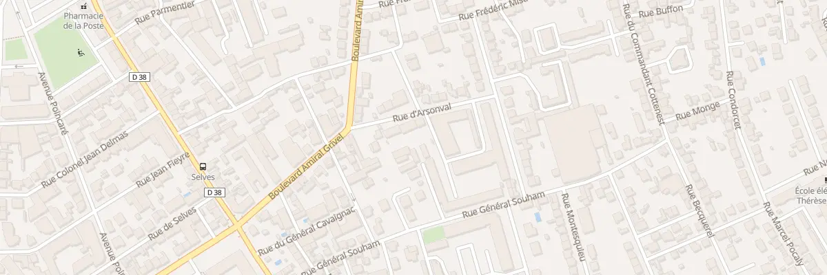 Plan du 10 Rue D’Arsonval à Brive-la-Gaillarde