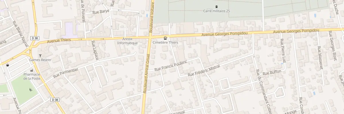 Plan du 8 Rue Fadat à Brive-la-Gaillarde
