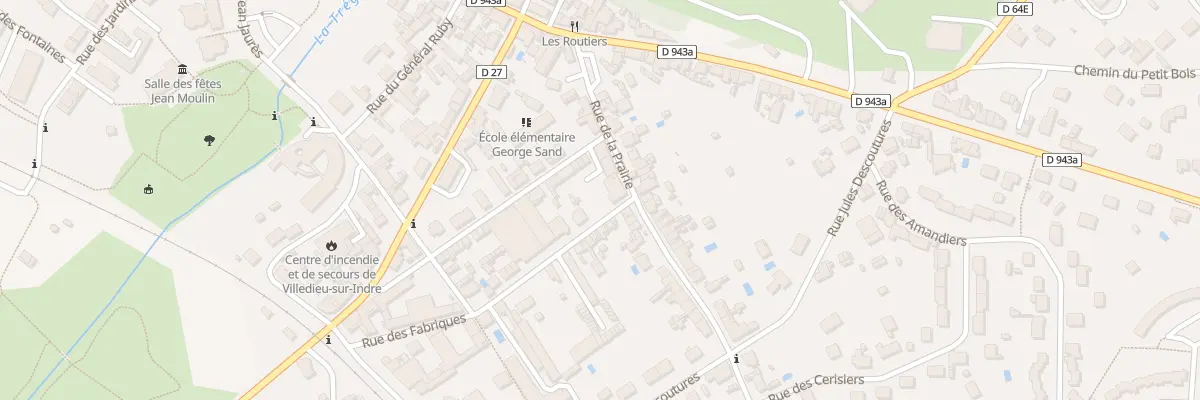 Plan du 6 Rue de la Prairie à Villedieu-sur-Indre