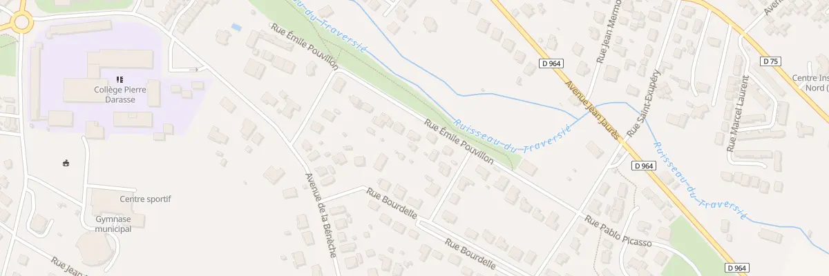 Plan du 16 Rue Emile Pouvillon à Caussade