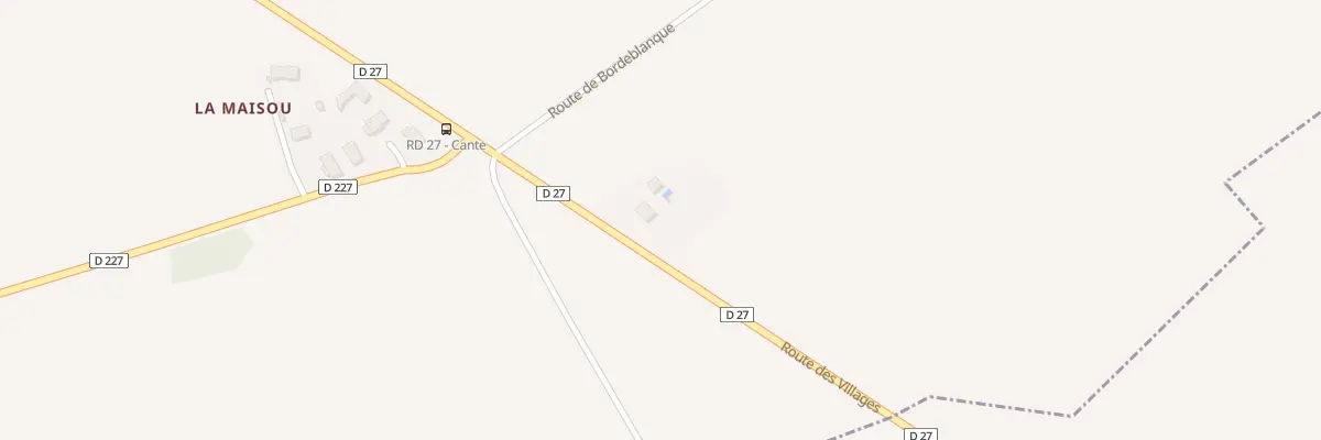 Plan du 208 Rte des Villages à Canté