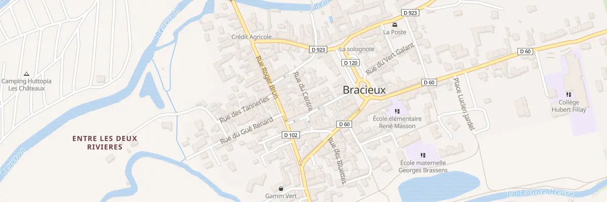 Plan du 3 Rue du Centre à Bracieux