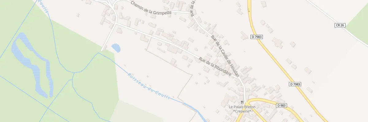 Plan du 15 Rue de la Ribordiére à Coulombs
