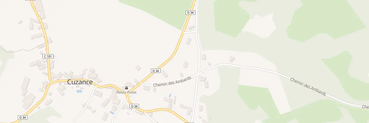 Plan du 5374F Les Combes à Cuzance
