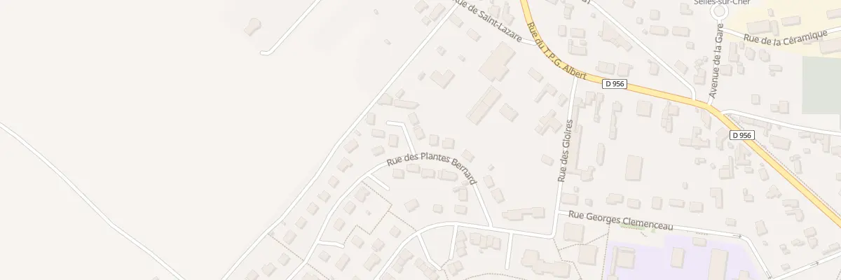 Plan du 12 Rue des Plantes Bernard à Selles-sur-Cher