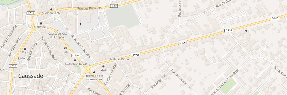 Plan du 27 Av du Gen Leclerc à Caussade