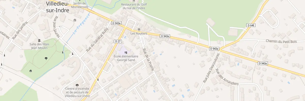 Plan du 13 Rue de la Prairie à Villedieu-sur-Indre