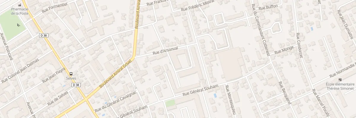 Plan du 14 Rue D’Arsonval à Brive-la-Gaillarde