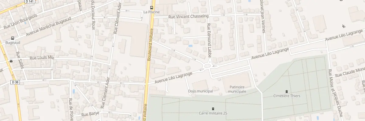 Plan du 12 Rue Pierre Verlhac et H Monjau à Brive-la-Gaillarde