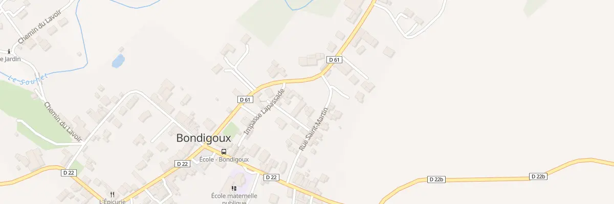 Plan du 54 Le Village à Bondigoux