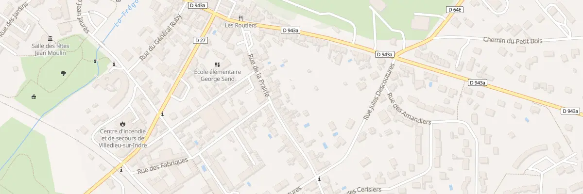 Plan du 33 Rue de la Prairie à Villedieu-sur-Indre