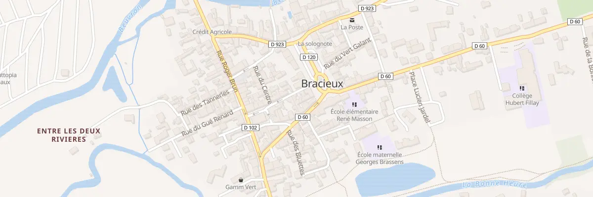 Plan du 4 Rue de la Halle à Bracieux