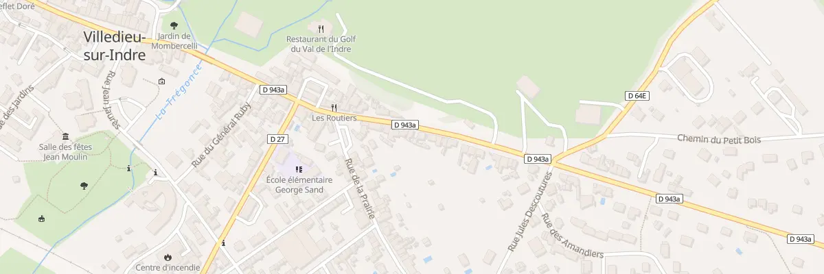 Plan du 94 Rue du Général de Gaulle à Villedieu-sur-Indre