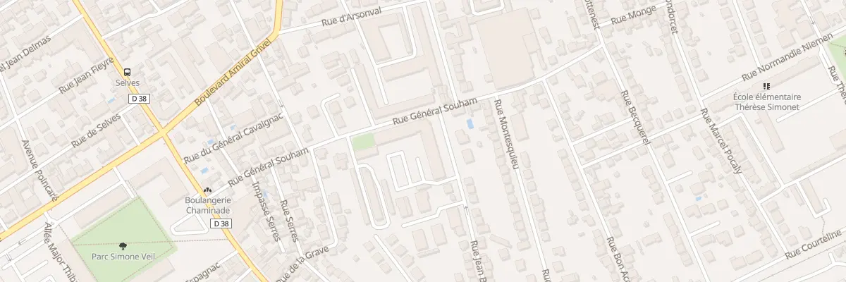 Plan du 36 Rue Gal Souham à Brive-la-Gaillarde
