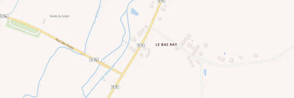 Plan du 3 Le Bas Ray à Veuil