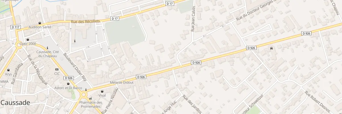 Plan du 1 Rue du Docteur Georges Nougue à Caussade