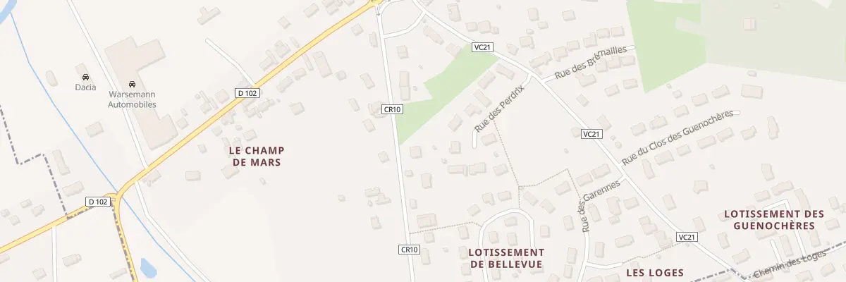 Plan du 3 Rue de Bellevue à Bracieux