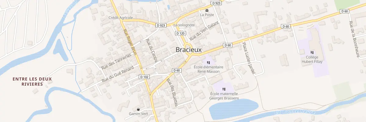 Plan du 8 Rue de la Mairie à Bracieux